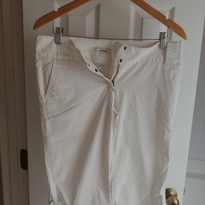 Express white capri pants